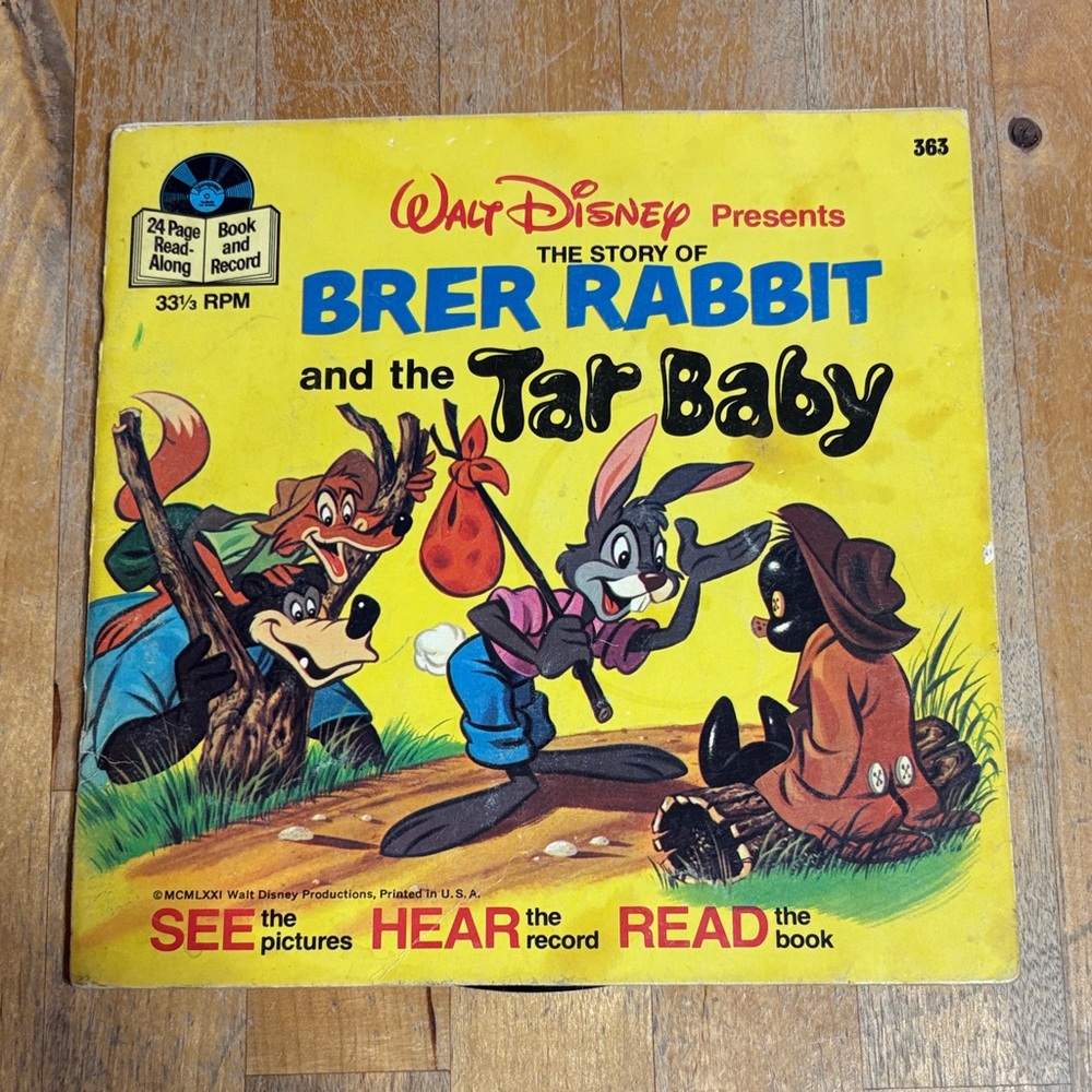 Disney Brer Rabbit Record and Book